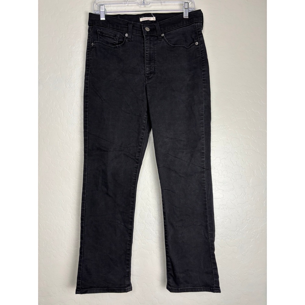 Levis Classic Straight Jeans Black W30 L28 Womens Mid Rise Denim 2870